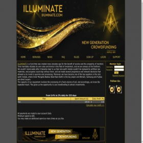 Скриншот главной страницы сайта iiiuminate.com