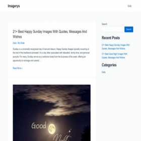 Скриншот главной страницы сайта imagerys.com