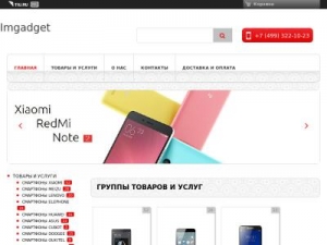 Скриншот главной страницы сайта imgadget.ru