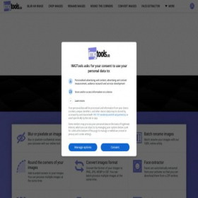 Скриншот главной страницы сайта imgtools.co