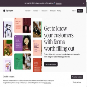 Скриншот главной страницы сайта immiworld.typeform.com
