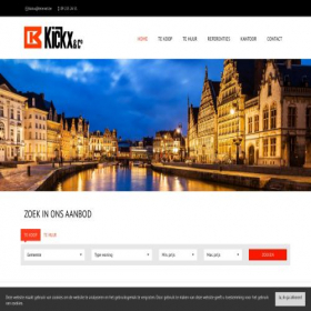Скриншот главной страницы сайта immokickx.be