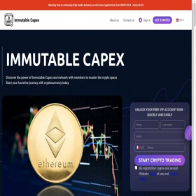 Скриншот главной страницы сайта immutable-profit.pro
