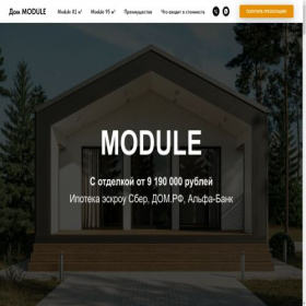 Скриншот главной страницы сайта imodule.ru