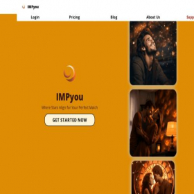 Скриншот главной страницы сайта impyou.co