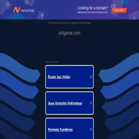 Скриншот главной страницы сайта in4game.com