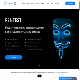 Скриншот главной страницы сайта in4security.com