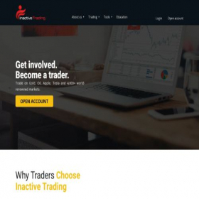 Скриншот главной страницы сайта inactivetrading.com