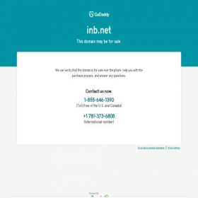 Скриншот главной страницы сайта inb.net