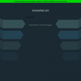 Скриншот главной страницы сайта incomechain.com