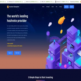 Скриншот главной страницы сайта incomechampion.com