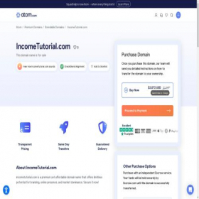 Скриншот главной страницы сайта incometutorial.com