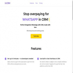 Скриншот главной страницы сайта incrm.tech