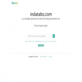 Скриншот главной страницы сайта indatabs.com