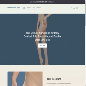 Скриншот главной страницы сайта indestructibletights.com