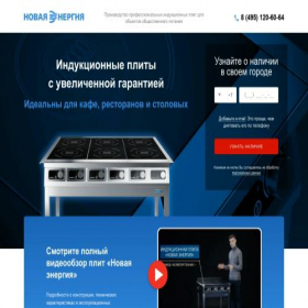 Скриншот главной страницы сайта induction.pro