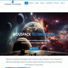 Скриншот главной страницы сайта induspacktechnologies.com