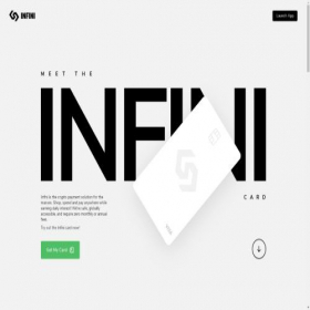 Скриншот главной страницы сайта infini.money
