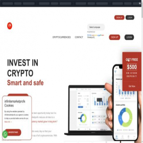 Скриншот главной страницы сайта infinitemarketprofx.online