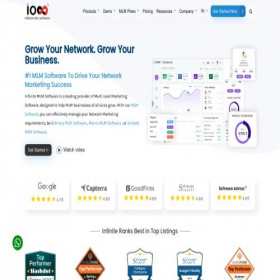 Скриншот главной страницы сайта infinitemlmsoftware.com