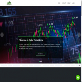 Скриншот главной страницы сайта infinitetradegbl.com