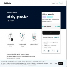 Скриншот главной страницы сайта infinity-game.fun