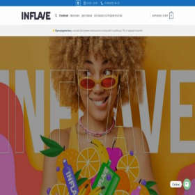 Скриншот главной страницы сайта inflave.online