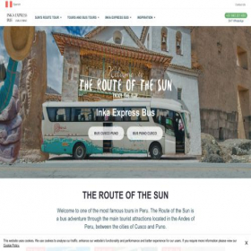 Скриншот главной страницы сайта inkaexpressbus.com