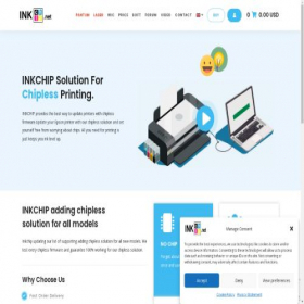 Скриншот главной страницы сайта inkchip.net