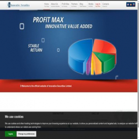 Скриншот главной страницы сайта innovativesecurities.com