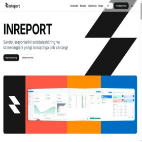 Скриншот главной страницы сайта inreport.uz