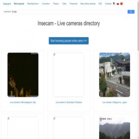 Скриншот главной страницы сайта insecam.com