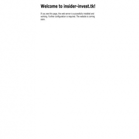 Скриншот главной страницы сайта insider-invest.tk
