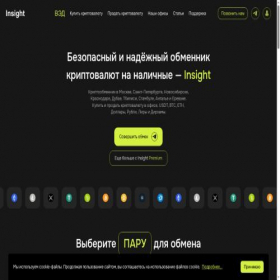 Скриншот главной страницы сайта insight-cash.com