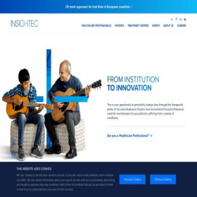 Скриншот главной страницы сайта insightec.com
