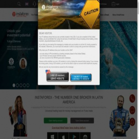 Скриншот главной страницы сайта insta-forex.com