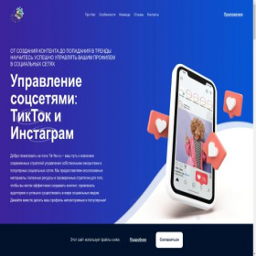 Скриншот главной страницы сайта insta-tik-rec.ru