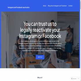 Скриншот главной страницы сайта instagram-deactivated.com