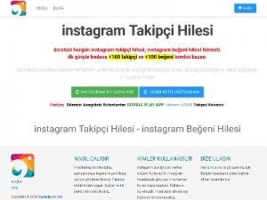 Скриншот главной страницы сайта instagrambegenin.com