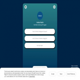 Скриншот главной страницы сайта instahack.me