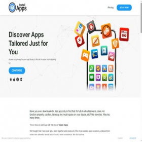 Скриншот главной страницы сайта installapps.com