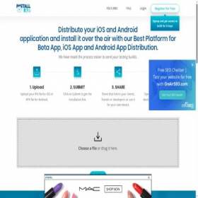 Скриншот главной страницы сайта installonair.com