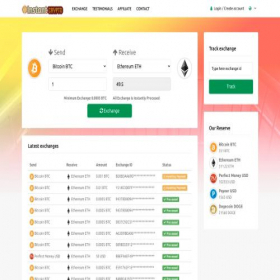 Скриншот главной страницы сайта instantcrypto.live