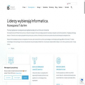 Скриншот главной страницы сайта integralsolutions.pl