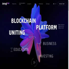 Скриншот главной страницы сайта integroo.group