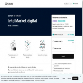 Скриншот главной страницы сайта intelmarket.digital