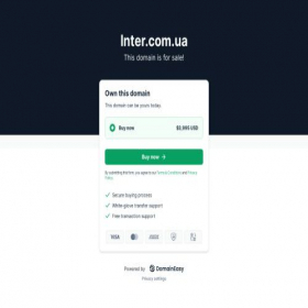 Скриншот главной страницы сайта inter.com.ua