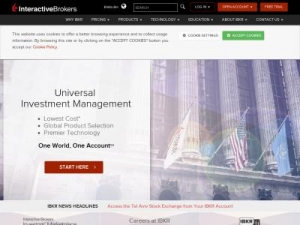 Скриншот главной страницы сайта interactivebrokers.com