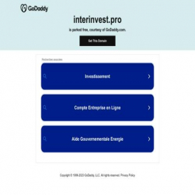 Скриншот главной страницы сайта interinvest.pro