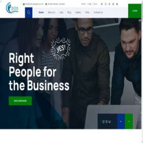 Скриншот главной страницы сайта interjobagency.com